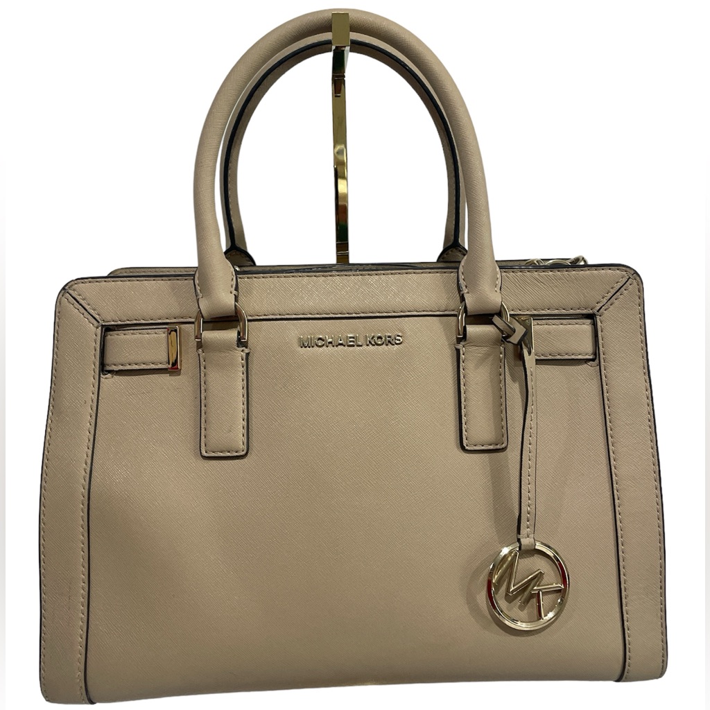 Michael Kors Dillian Satchel Handbag In Nude
